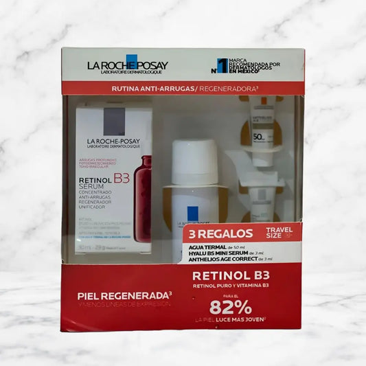KIT RETINOL B3 SUERO 30ML+AGUA+MUESTRAS