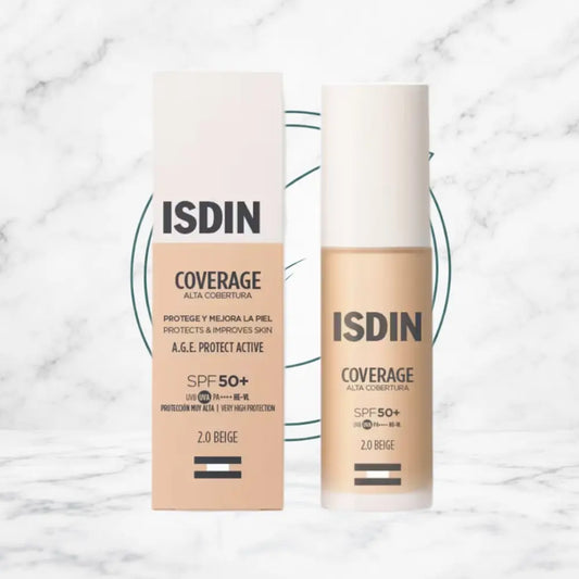 COVERAGE ISDIN MAQUILLAJE TONO 2 BEIGE SPF50 30G