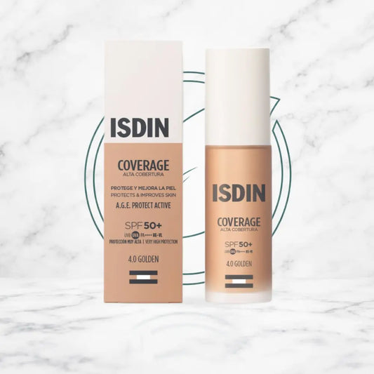 COVERAGE ISDIN MAQUILLAJE TONO 4 GOLDEN SPF50 30G