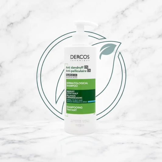 DERCOS SHAMPOO CASPA GRASA 390ML