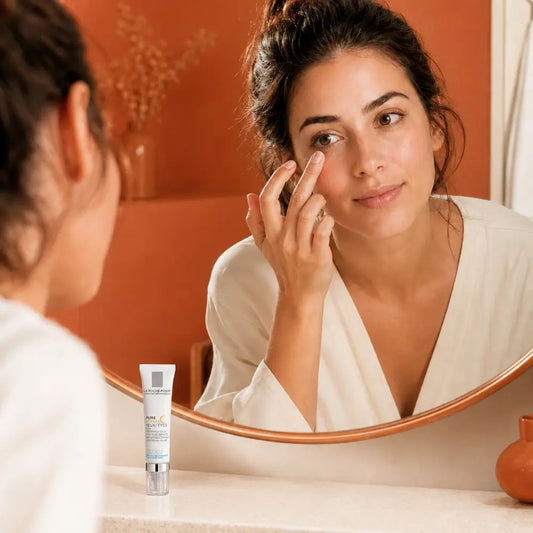 PURE VITAMIN C OJOS Antes REDERMIC HYALU 15ML (LA ROCHE