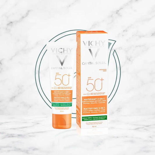 CAPITAL SOLEIL MATIFICANTE 3EN1 SPF50