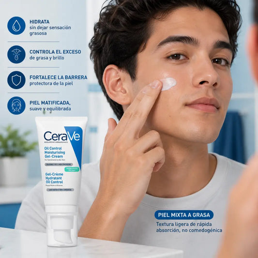 CERAVE OIL CONTROL GEL CREMA HIDRATANTE PIEL GRASA 52ML