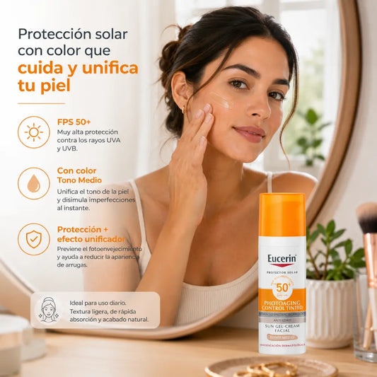 EUCERIN ANTI-EDAD SPF50+ TONO MEDIO
