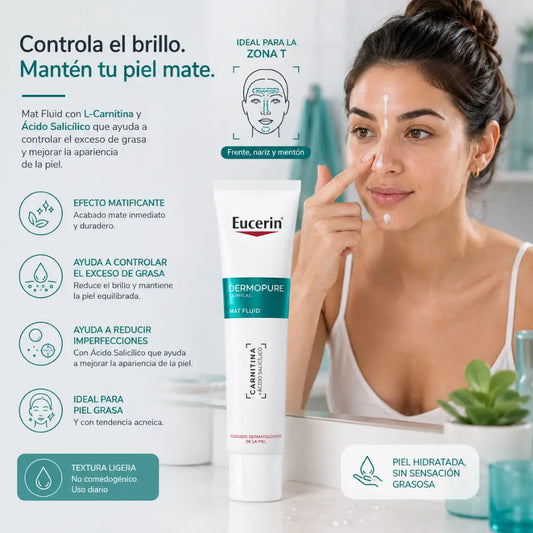 DERMOPURE FLUIDO HIDRATANTE MATIFICANTE 40ML (EUCERIN)