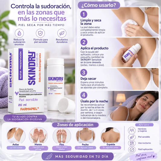 SKINDRY SENSITIVE ANTITRANSPIRANTE PIEL SENSIBLE 20ML(FARMAPIEL)