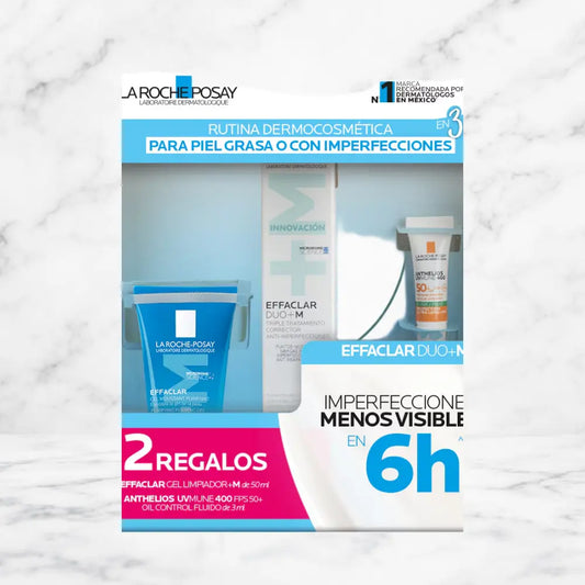 KIT-EFFACLAR DUO-M 40ML+EFFACLAR GEL LIMPIADOR 50ML+ANTHELIOS UV MUNE 400 FPS50+ OIL CONTROL 3ML