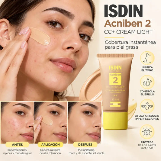 ACNIBEN CC CREAM SPF30 TONO CLARO 40 ML(ISDIN)